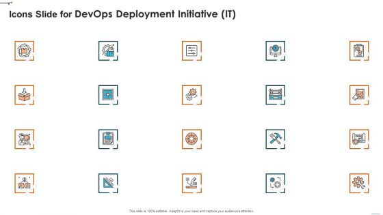 Icons Slide For Devops Deployment Initiative IT Infographics PDF