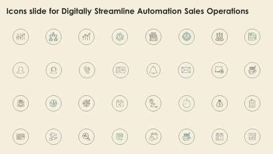 Icons Slide For Digitally Streamline Automation Sales Operations Demonstration PDF Icons Slide For Digitally Streamline Automation Sales Operations Demonstration PDF