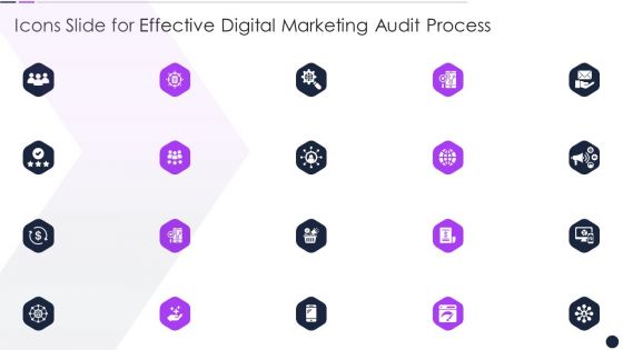 Icons Slide For Effective Digital Marketing Audit Process Portrait PDF Icons Slide For Effective Digital Marketing Audit Process Portrait PDF