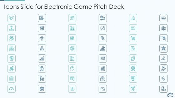 Icons Slide For Electronic Game Pitch Deck Microsoft PDF Icons Slide For Electronic Game Pitch Deck Microsoft PDF