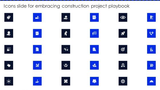 Icons Slide For Embracing Construction Project Playbook Demonstration PDF Icons Slide For Embracing Construction Project Playbook Demonstration PDF