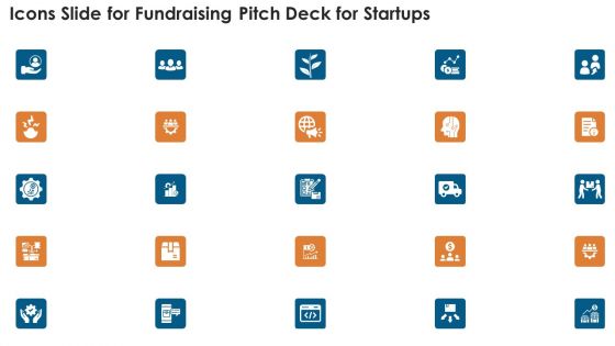 Icons Slide For Fundraising Pitch Deck For Startups Background PDF