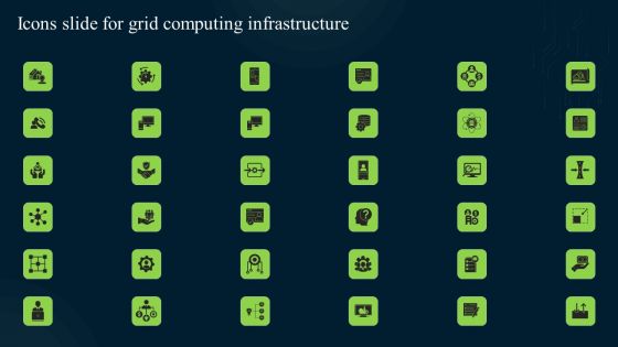 Icons Slide For Grid Computing Infrastructure Rules PDF Icons Slide For Grid Computing Infrastructure Rules PDF