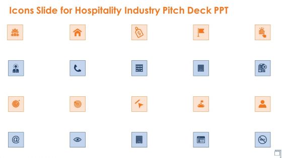 Icons Slide For Hospitality Industry Pitch Deck Ppt Ppt Model Show PDF