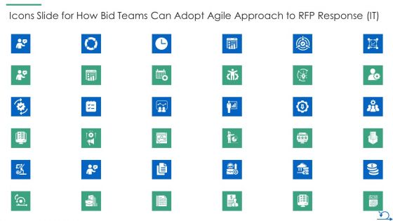 Icons Slide For How Bid Teams Can Adopt Agile Approach To RFP Response IT Clipart PDF