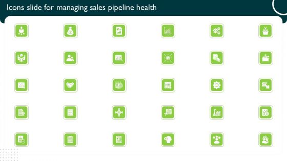 Icons Slide For Managing Sales Pipeline Health Icons PDF Icons Slide For Managing Sales Pipeline Health Icons PDF