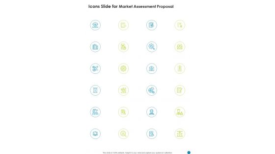 Icons Slide For Market Assessment Proposal One Pager Sample Example Document Icons Slide For Market Assessment Proposal One Pager Sample Example Document