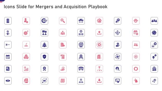 Icons Slide For Mergers Acquisition Playbook Rules PDF Icons Slide For Mergers Acquisition Playbook Rules PDF