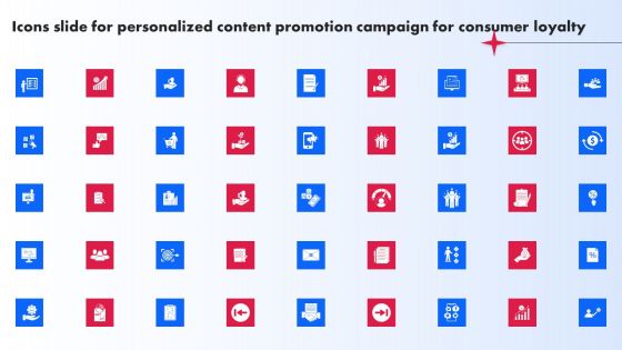 Icons Slide For Personalized Content Promotion Campaign For Consumer Loyalty Ppt PowerPoint Presentation File Example PDF