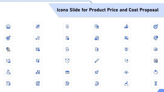 Icons Slide For Product Price And Cost Proposal Ppt Styles Aids PDF