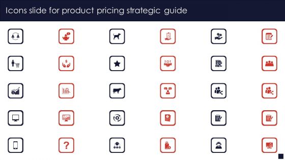 Icons Slide For Product Pricing Strategic Guide Designs PDF Icons Slide For Product Pricing Strategic Guide Designs PDF
