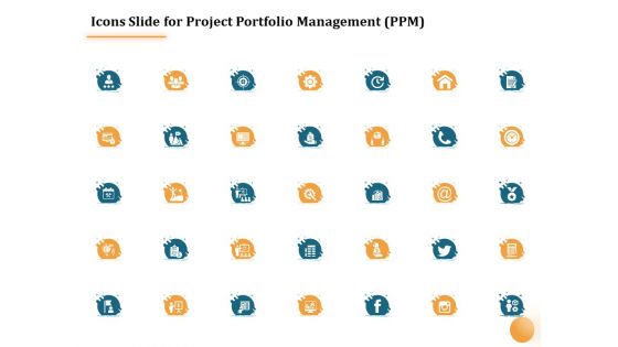 Icons Slide For Project Portfolio Management PPM Ppt Model Graphics Download PDF