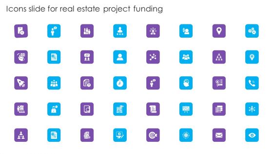 Icons Slide For Real Estate Project Funding Information PDF Icons Slide For Real Estate Project Funding Information PDF