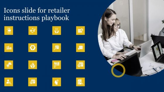 Icons Slide For Retailer Instructions Playbook Template PDF Icons Slide For Retailer Instructions Playbook Template PDF