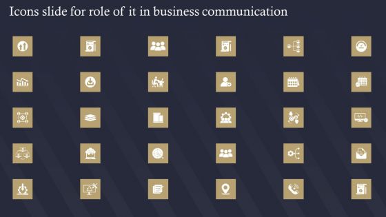 Icons Slide For Role Of IT In Business Communication Ppt Infographics Examples PDF Icons Slide For Role Of IT In Business Communication Ppt Infographics Examples PDF