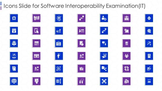 Icons Slide For Software Interoperability Examination IT Microsoft PDF