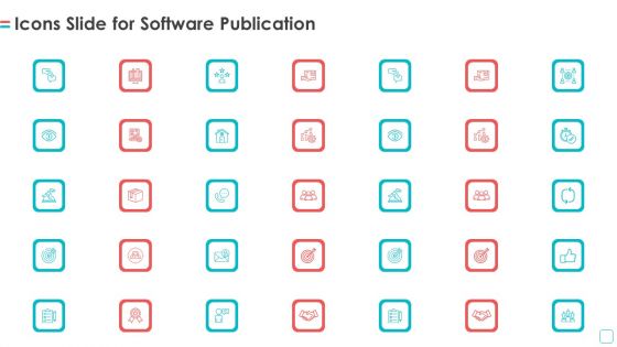Icons Slide For Software Publication Ppt Infographics Good PDF