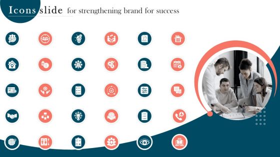 Icons Slide For Strengthening Brand For Success Clipart PDF Icons Slide For Strengthening Brand For Success Clipart PDF