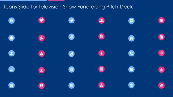 Icons Slide For Television Show Fundraising Pitch Deck Introduction PDF