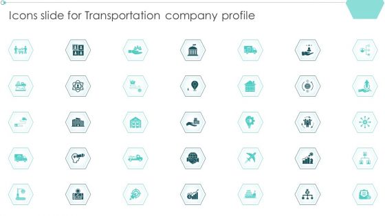 Icons Slide For Transportation Company Profile Ppt PowerPoint Presentation Slides Vector PDF