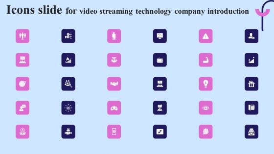 Icons Slide For Video Streaming Technology Company Introduction Rules PDF Icons Slide For Video Streaming Technology Company Introduction Rules PDF