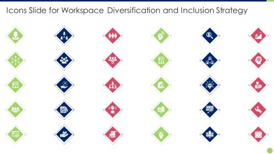 Icons Slide For Workspace Diversification And Inclusion Strategy Rules PDF