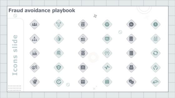 Icons Slide Fraud Avoidance Playbook Ideas PDF Icons Slide Fraud Avoidance Playbook Ideas PDF