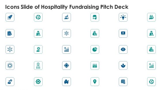 Icons Slide Of Hospitality Fundraising Pitch Deck Summary PDF Icons Slide Of Hospitality Fundraising Pitch Deck Summary PDF