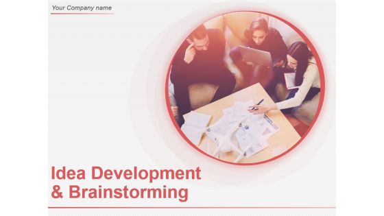 Idea Development And Brainstorming Ppt Sample Download