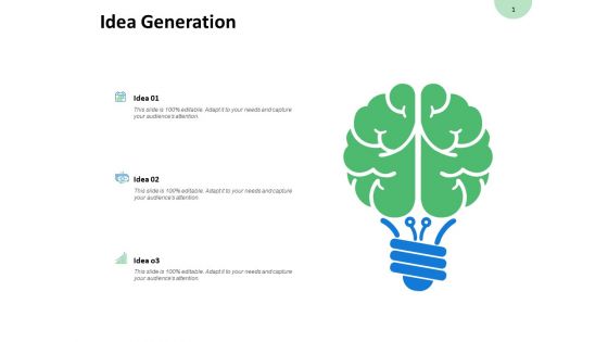 Idea Generation Innovation Ppt PowerPoint Presentation Model Tips