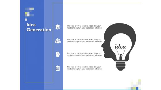 Idea Generation Ppt PowerPoint Presentation Model Sample