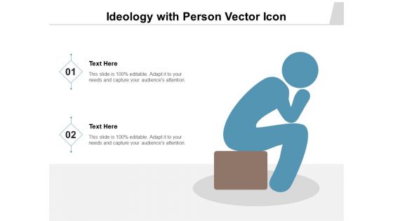 Ideology With Person Vector Icon Ppt PowerPoint Presentation Professional Images PDF