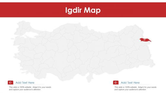 Igdir Map PowerPoint Presentation PPT Template PDF