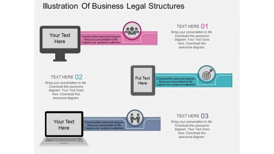 Illustration Of Business Legal Structures Powerpoint Template Illustration Of Business Legal Structures Powerpoint Template