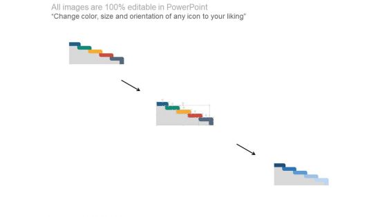 Illustration Of Five Growth Steps Powerpoint Slides