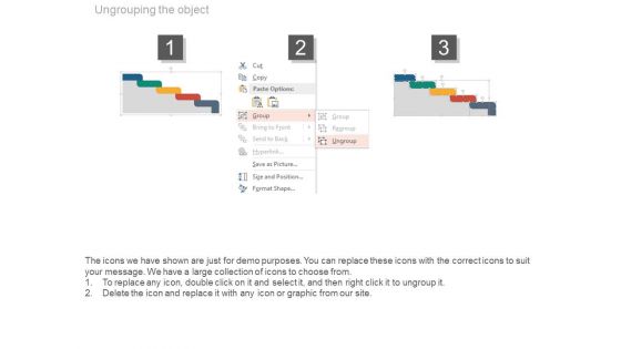 Illustration Of Five Growth Steps Powerpoint Slides
