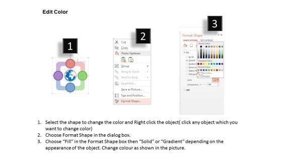 Illustration Of Global Business Planning Powerpoint Template