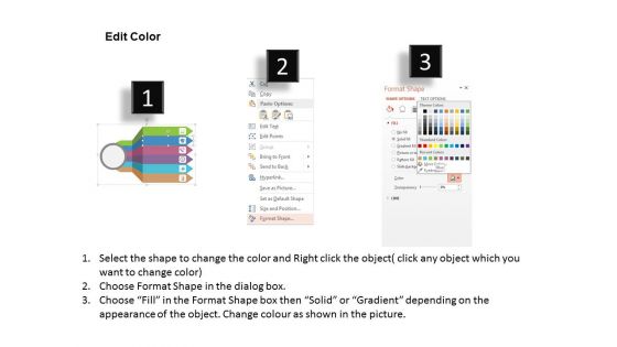 Illustration Of Multi Threading Steps Powerpoint Template