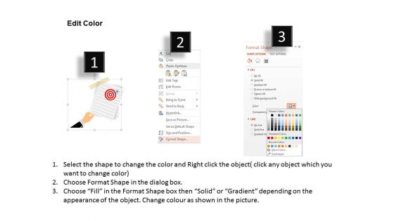 Illustration Of Sales Target Report Powerpoint Template