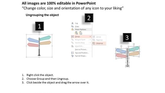 Illustration Of Signboard Infographic Powerpoint Template