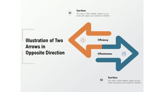 Illustration Of Two Arrows In Opposite Direction Ppt PowerPoint Presentation Inspiration Graphics Pictures