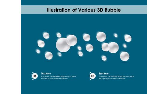 Illustration Of Various 3D Bubble Ppt PowerPoint Presentation Gallery Professional PDF