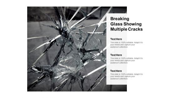 Image Of Cracked Glass With Text Holders Ppt PowerPoint Presentation Layouts Demonstration