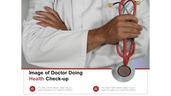 Image Of Doctor Doing Health Check Up Ppt PowerPoint Presentation File Visuals PDF