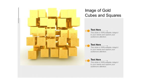 Image Of Gold Cubes And Squares Ppt PowerPoint Presentation Portfolio Graphics Tutorials