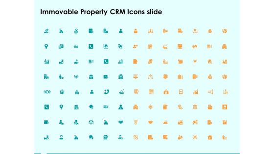 Immovable Property CRM Icons Slide Ppt PowerPoint Presentation Slides Microsoft