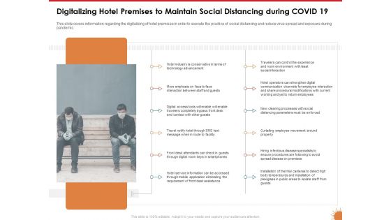 Impact Of COVID 19 On The Hospitality Industry Digitalizing Hotel Premises To Maintain Social Distancing During COVID 19 Mockup PDF