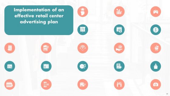 Implementation Of An Effective Retail Center Advertising Plan Ppt PowerPoint Presentation Complete Deck With Slides