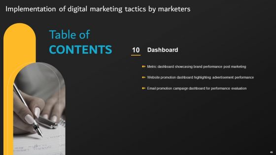 Implementation Of Digital Marketing Tactics By Marketers Ppt PowerPoint Presentation Complete Deck With Slides