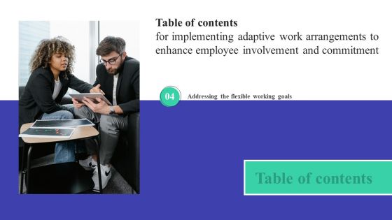 Implementing Adaptive Work Arrangements To Enhance Employee Involvement And Commitment Complete Deck